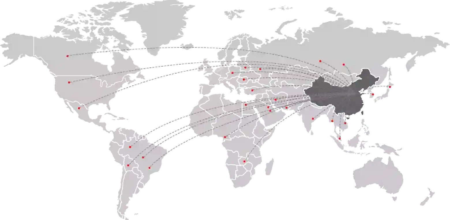 Nucleon Crane Global Export Market Distribution Map