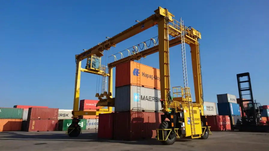 RTG Rubber Tyred Gantry Crane